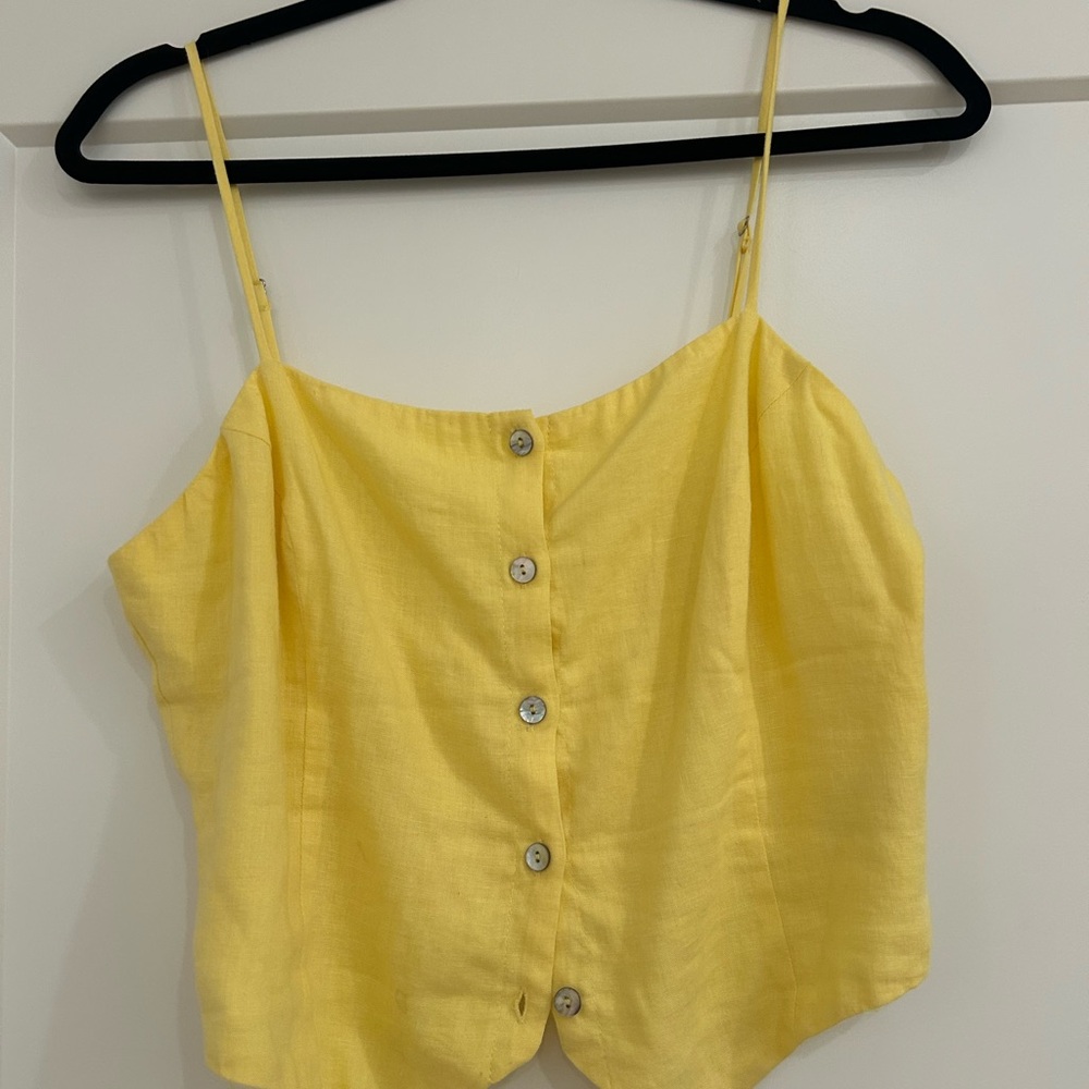 NIA Women's Yellow Tank Top